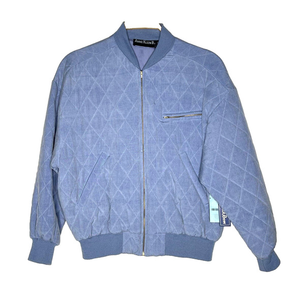 Anne Klein II‎ Silk Quilted Jacket Size XS Vintage Dead Stock - Picture 1 of 13